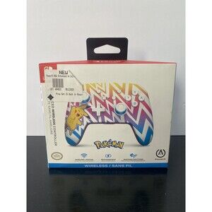 New! PowerA Enhanced Wireless Controller Nintendo Switch - Pikachu Vibrant